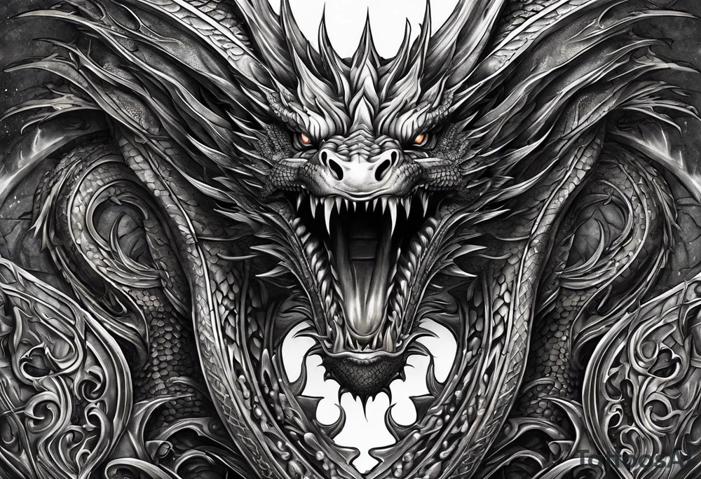 Dragon, uroboro tattoo idea