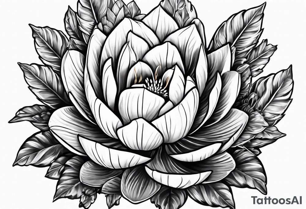 Uma fenix com cactos tattoo idea