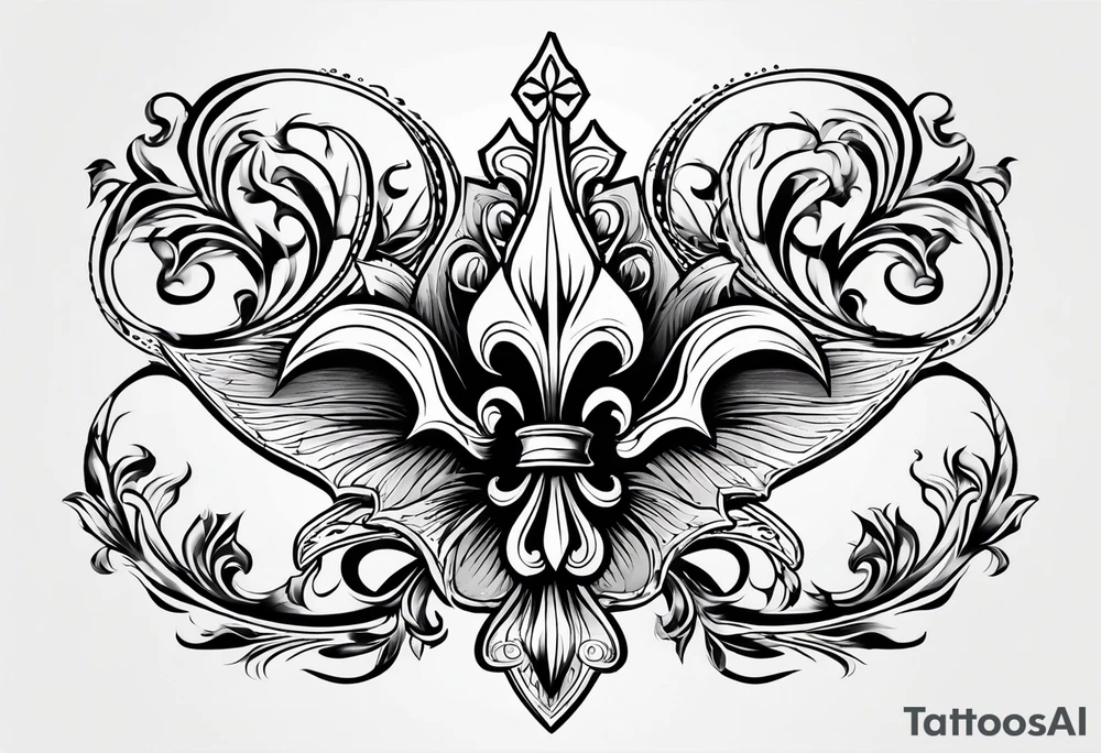 Fleur de lis tattoo idea