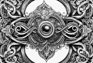 infinity symbol tattoo idea