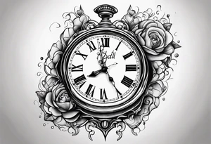 dali melted clock tattoo idea