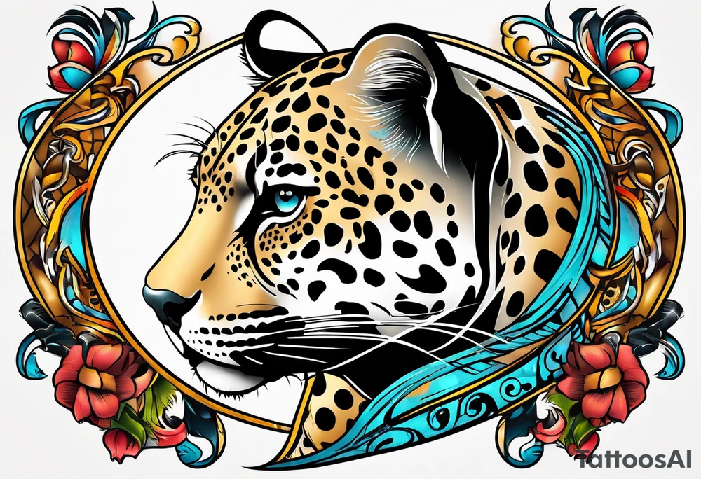 jaguar hunting tattoo idea