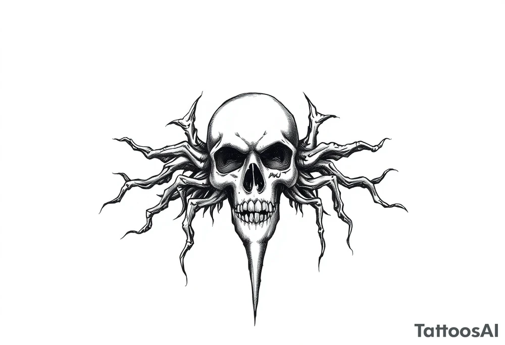 Black plague tattoo idea