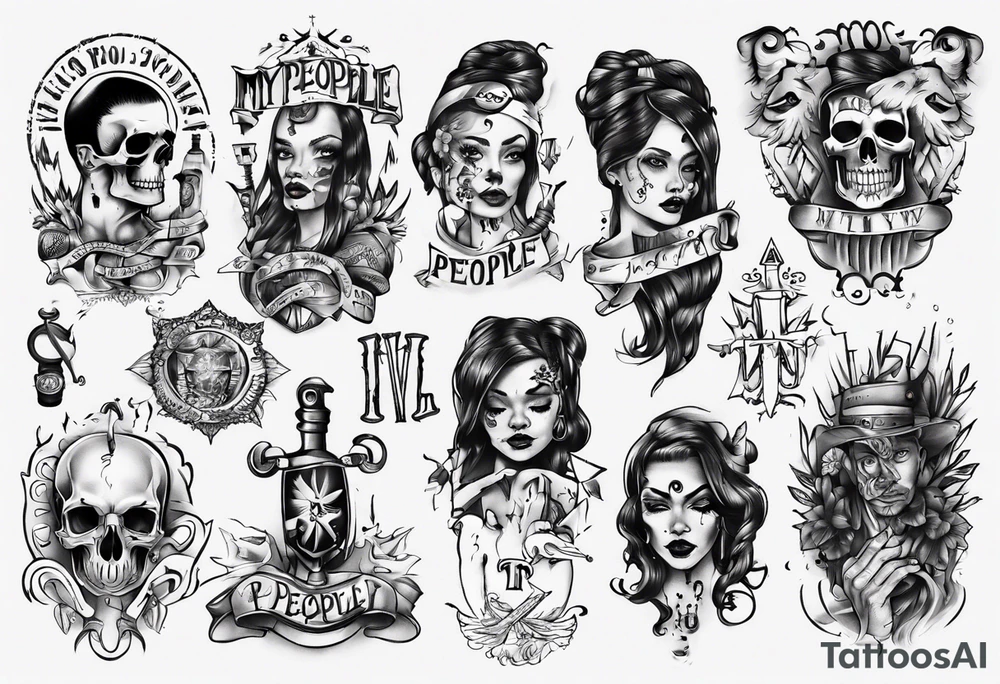 IV MY PEOPLE tattoo idea