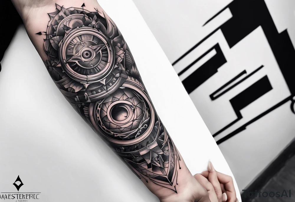 Reincarnation forearm tattoo minimalism tattoo idea