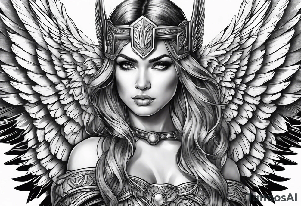 valkyrie wings tattoo idea