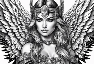 valkyrie wings tattoo idea