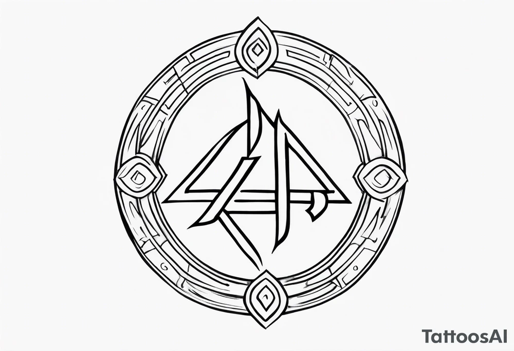 Ancient Rune Symbols tattoo idea