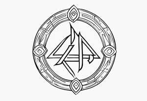 Ancient Rune Symbols tattoo idea