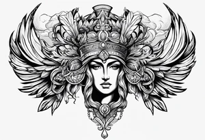 Greek Athena tattoo idea