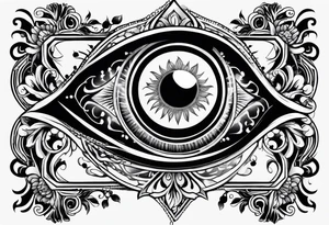 Italian evil eye tattoo idea