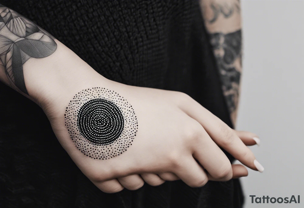 abstract on hand, no people tattoo idea