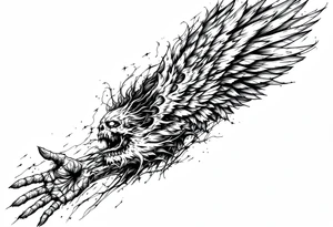 Fallen Angel tattoo tattoo idea