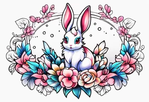 Sylveon rabbit tattoo idea