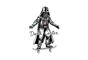 Skateboarding Darth Vader
WORDS in star wars font "Darth Carter"
12/29/88-01/06/24 tattoo idea