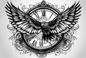 time flying tattoo idea