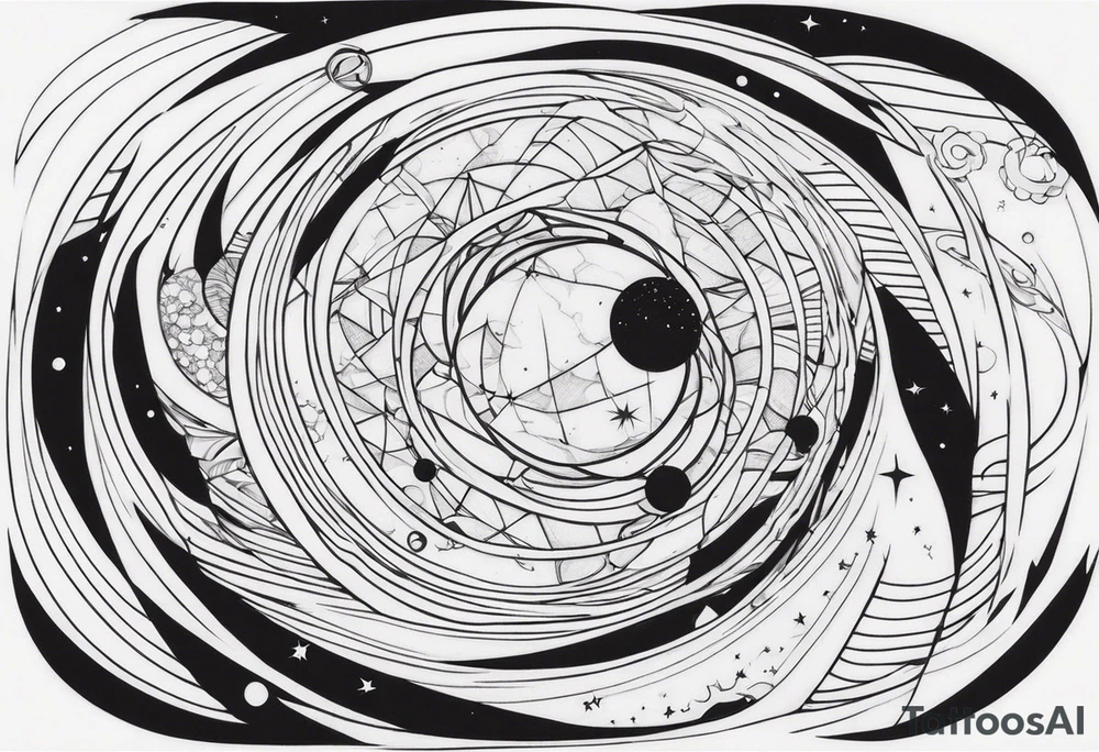space time distortion tattoo idea