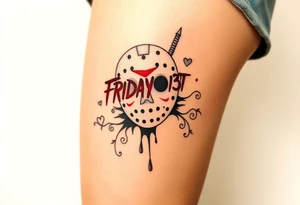 Friday the 13th horror tattoo tattoo idea