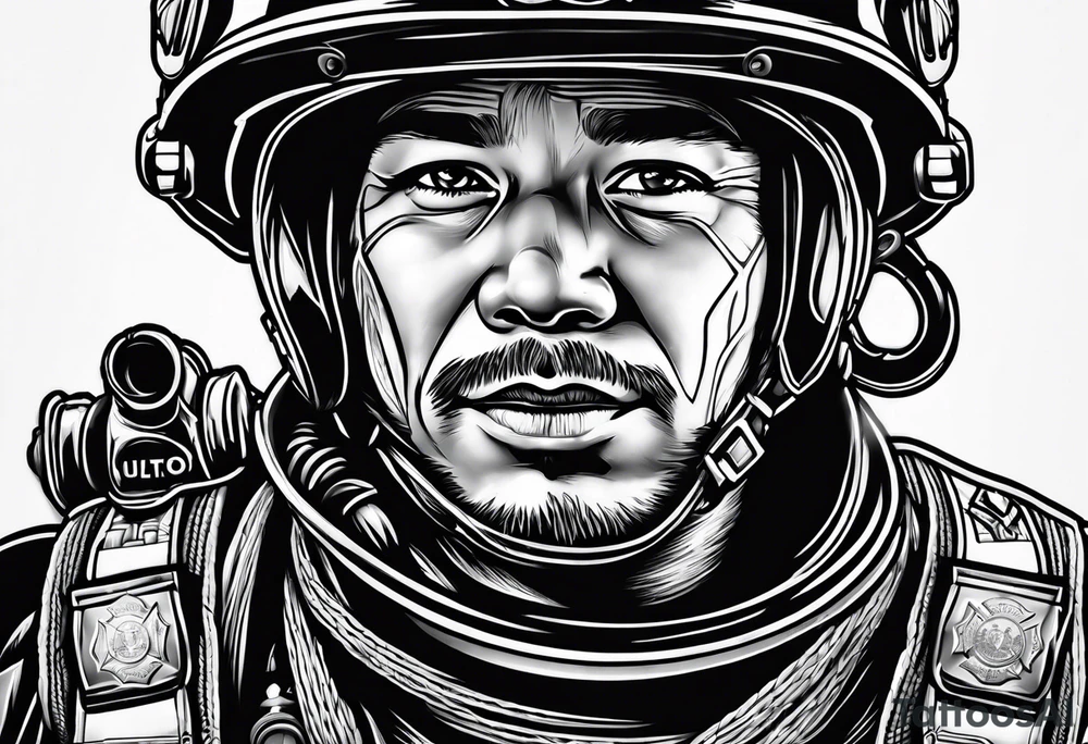 Mother, fire fighter/medic tattoo idea