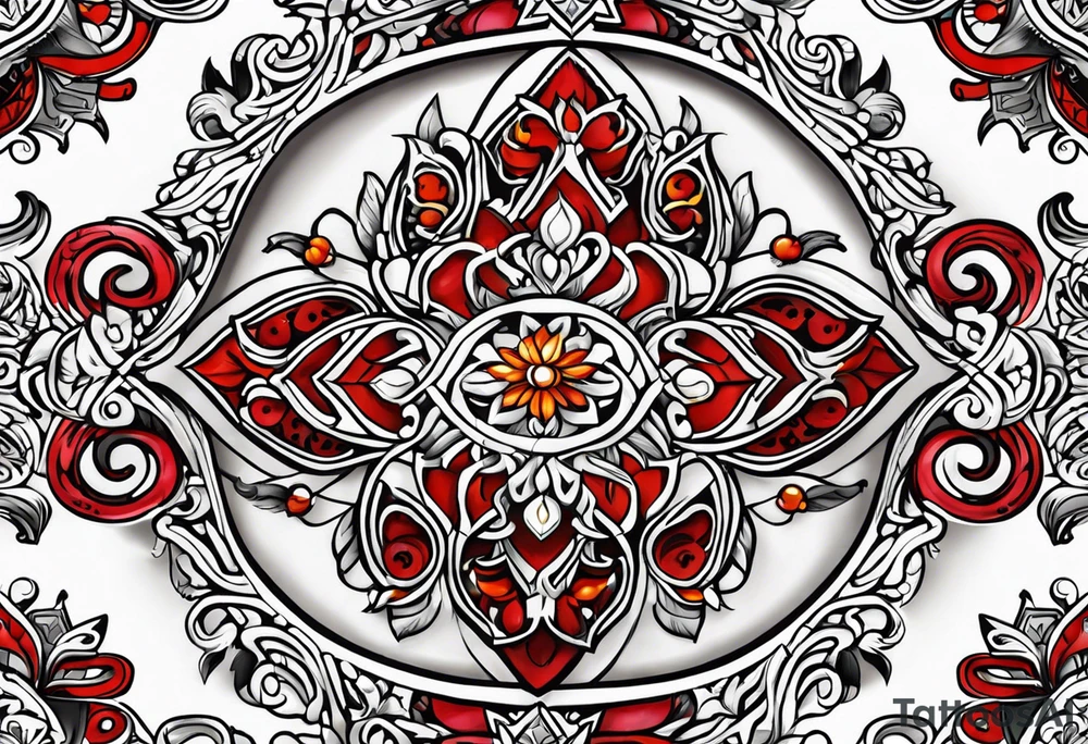 Slavic ornamentation tattoo idea