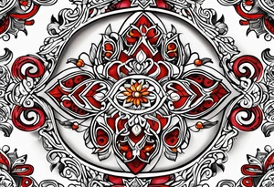 Slavic ornamentation tattoo idea