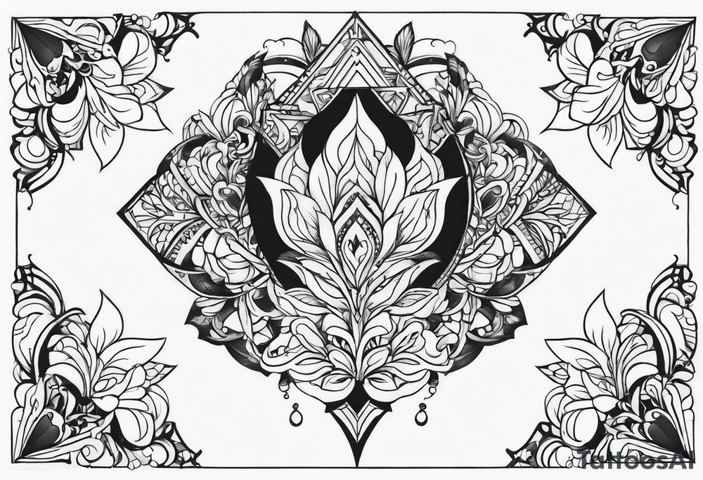 Феникс в пламени tattoo idea