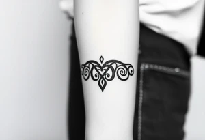 A powerful Viking love rune carved into an ancient stone tattoo idea
