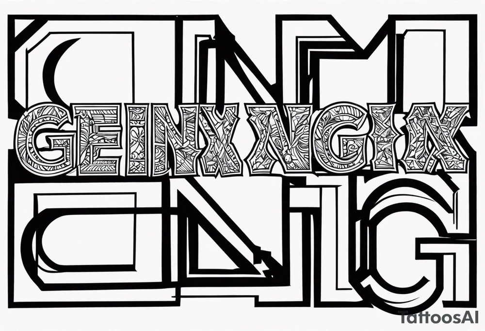 forearm tattoo that says  GenX OG tattoo idea