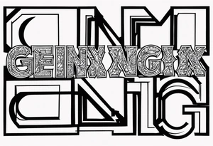 forearm tattoo that says  GenX OG tattoo idea