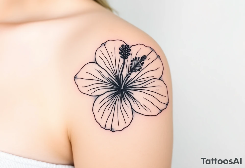 Hibiscus tattoo idea