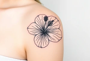 Hibiscus tattoo idea