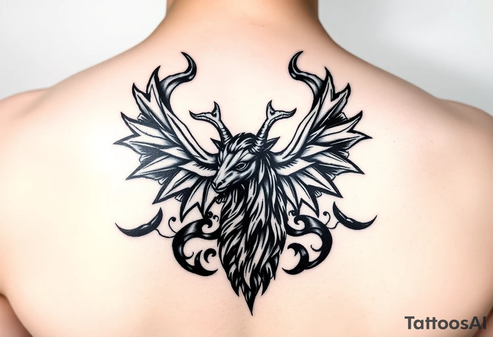 Witchy March zodiac tattoo idea