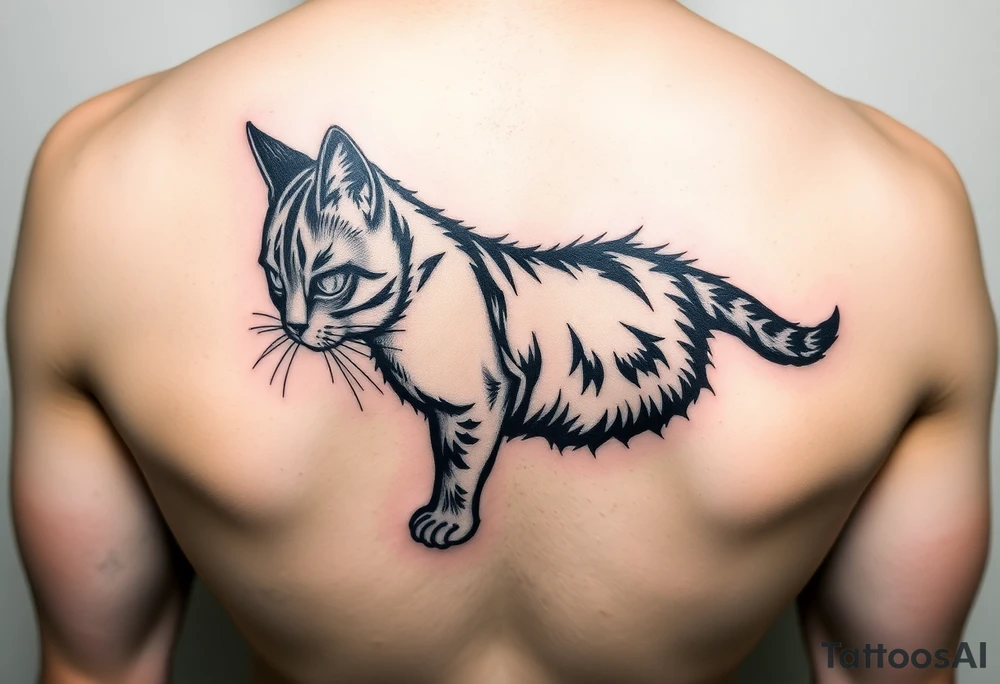 Black Cat tattoo idea
