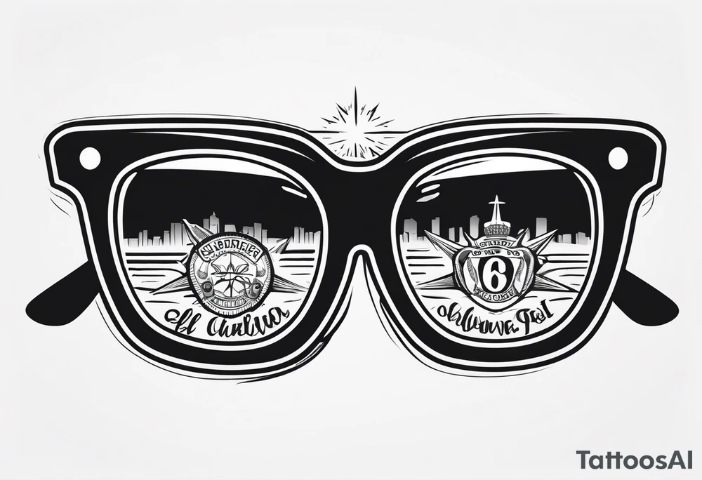sunglasses Officer tattoo idea