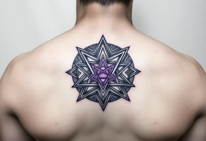 3D merkaba symbol colored light purple 
More options tattoo idea