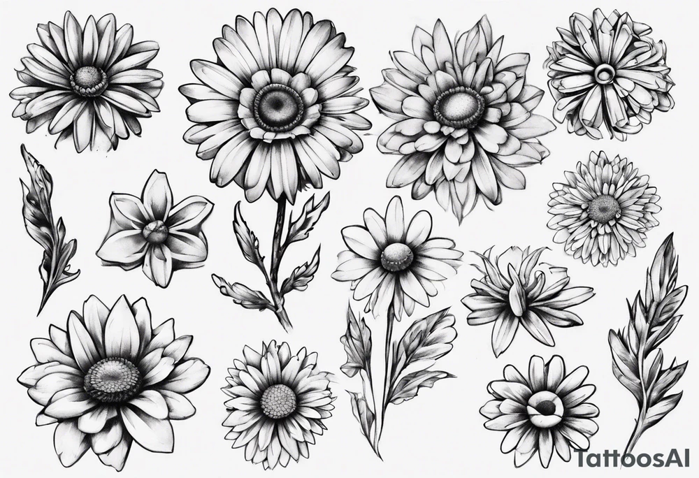 Iron Daisy tatoo tattoo idea