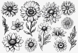 Iron Daisy tatoo tattoo idea