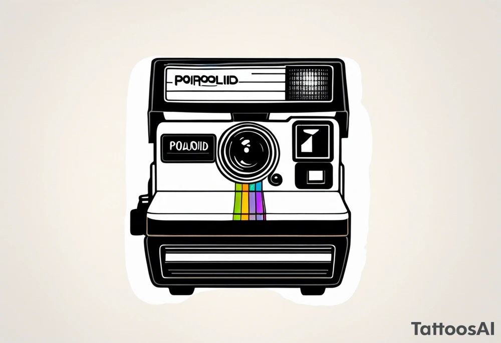 A polaroid-PHOTO tattoo idea