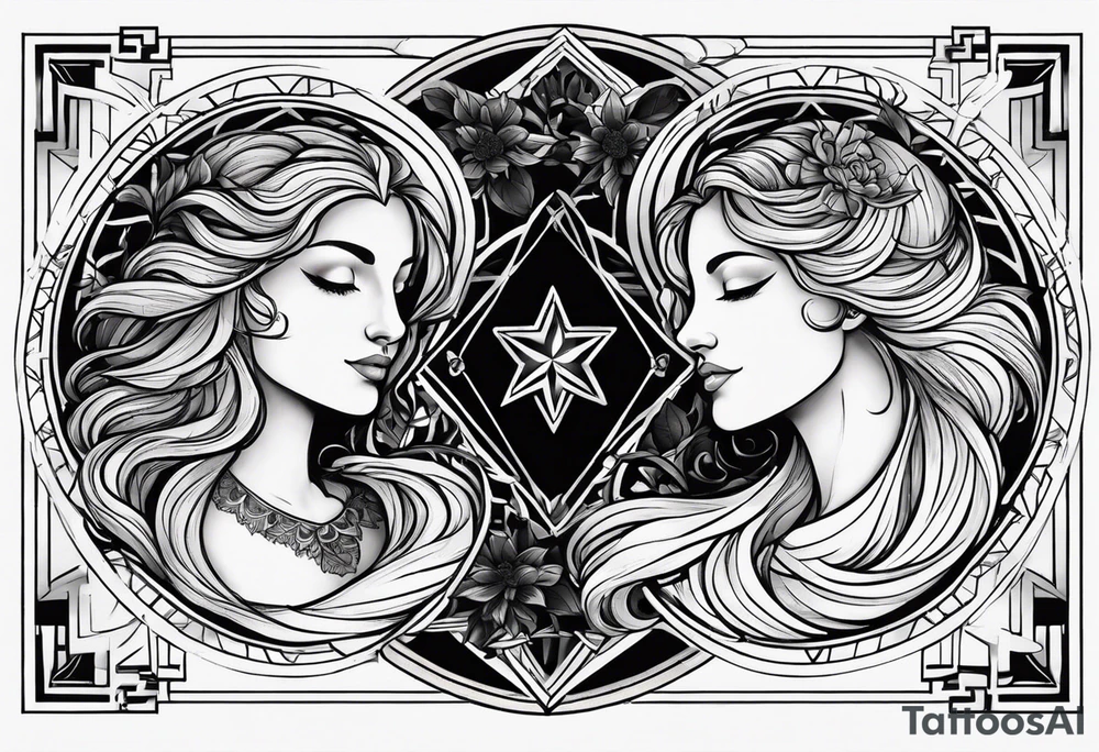 A powerful Leo & Virgo, the balance between the two from Young to old whole sleeve very happy, very mysterious very dark, but cheerful at the same time tattoo idea