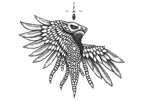 Enlil anunnaki god with his name above tattoo idea