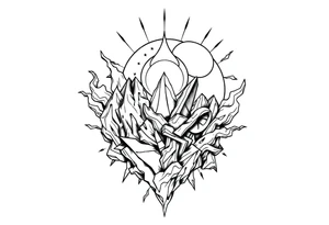lost in thoughts tattoo idea