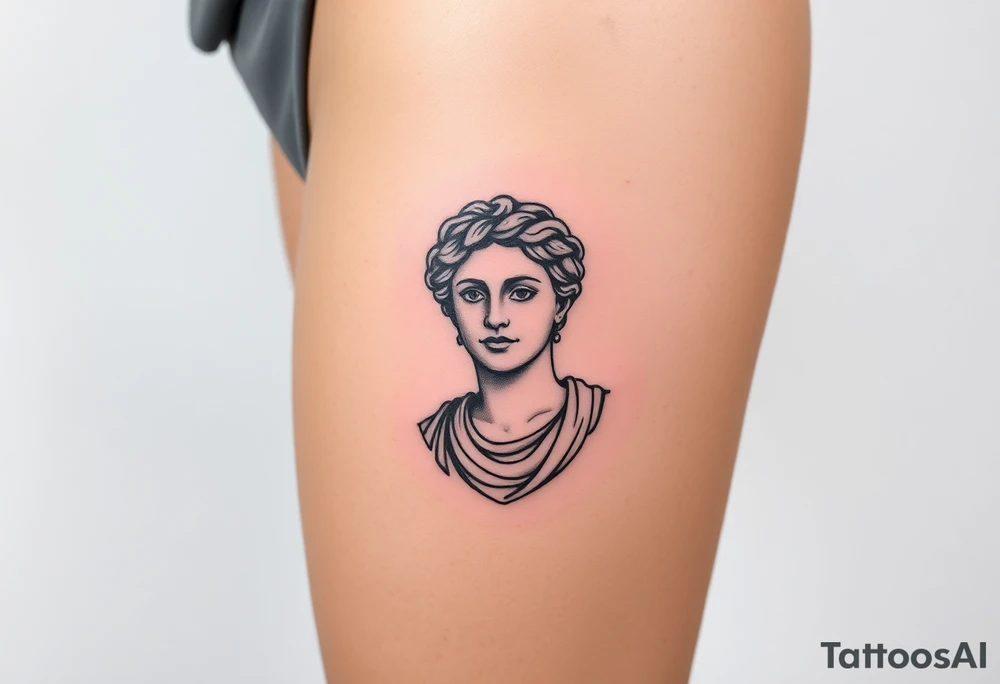 greek sculture 
female tattoo idea