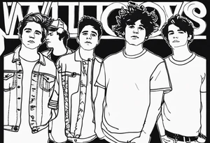 the band "Wallows" tattoo idea