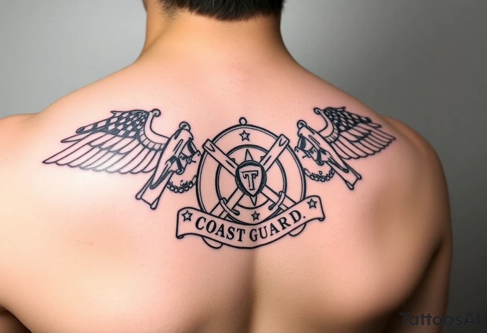 Female us coast guard officer tattoo idea