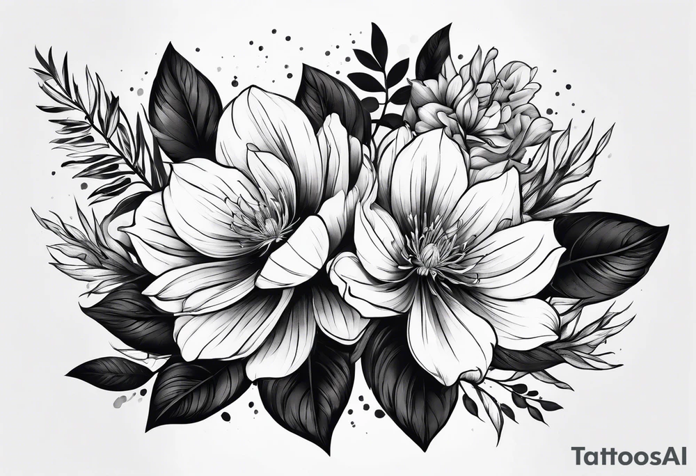 Plants tattoo idea