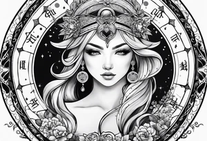 December zodiac, june zodiac tattoo idea