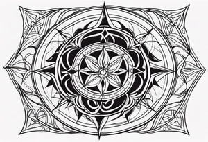 Wind Rose tattoo idea