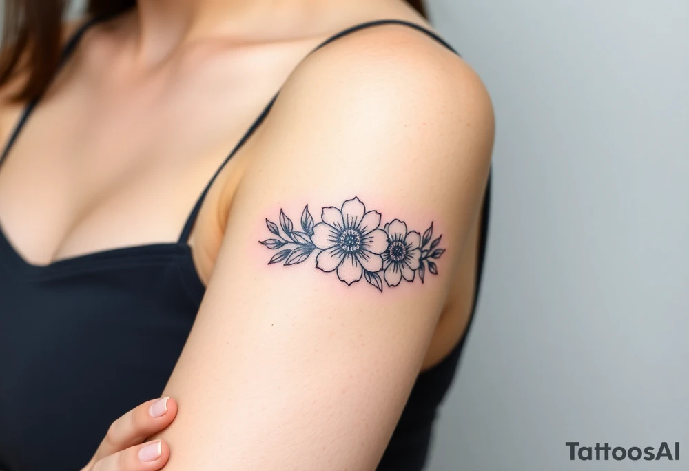 Flower crown tattoo idea