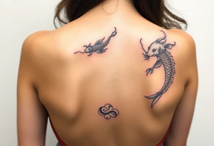 Koi and dragon tattoo idea