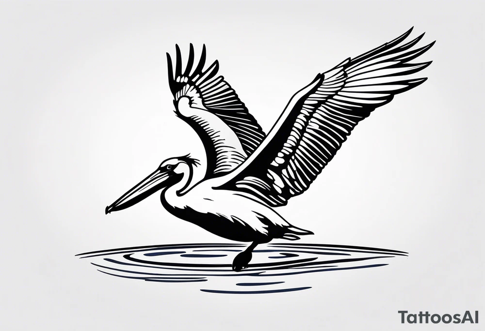 pelican +diving +water tattoo idea
